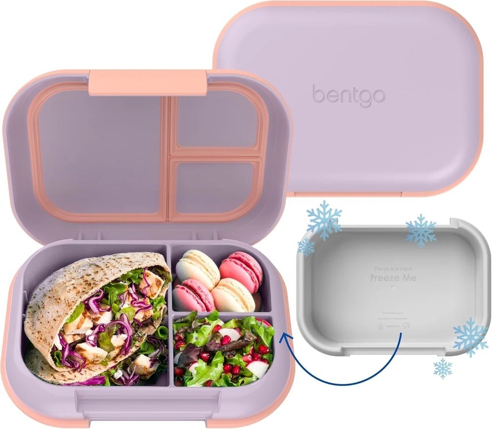 Chill Max Leak-Proof XL Lunch Box - Included Ice Pack Keeps Pink Cloud & Blush