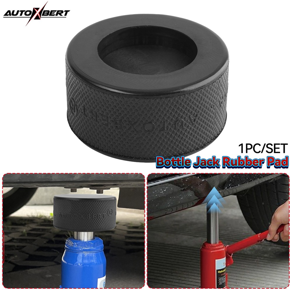 37mm Dia Heavy Duty Rubber Pad For Bottle Jack Protection Pad Recess On Bottom.