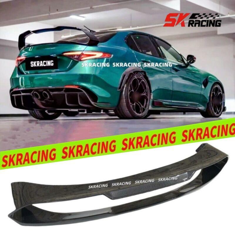 Real Carbon Fiber GTA Style Rear Trunk Spoiler Wing For Alfa Romeo Giulia 2017+