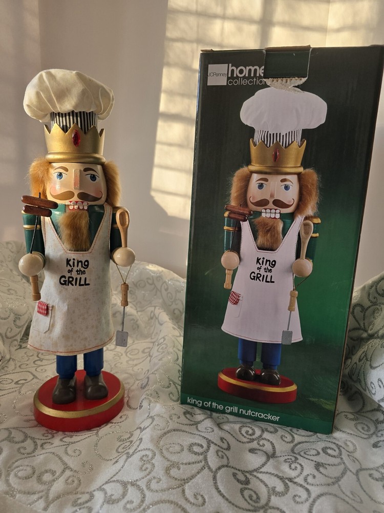 Home Collection Christmas King Of The Grill Wood  15