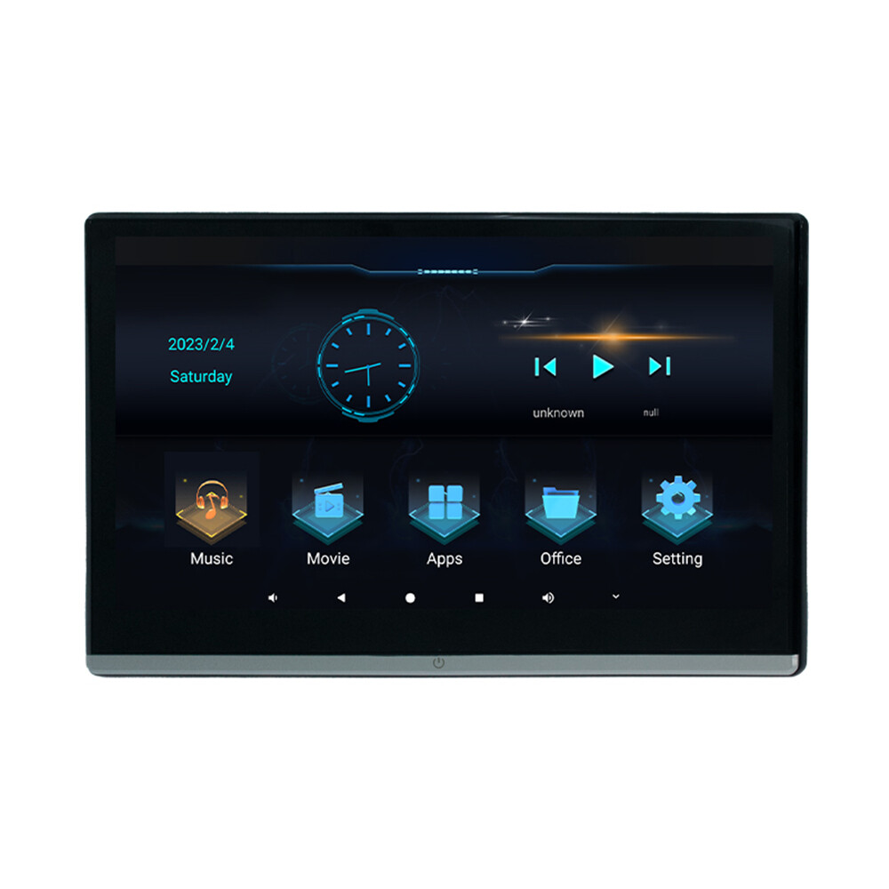 13.3in Android 11.0 Headrest Monitor Video Player Car TV Touch Screen WiFi USB