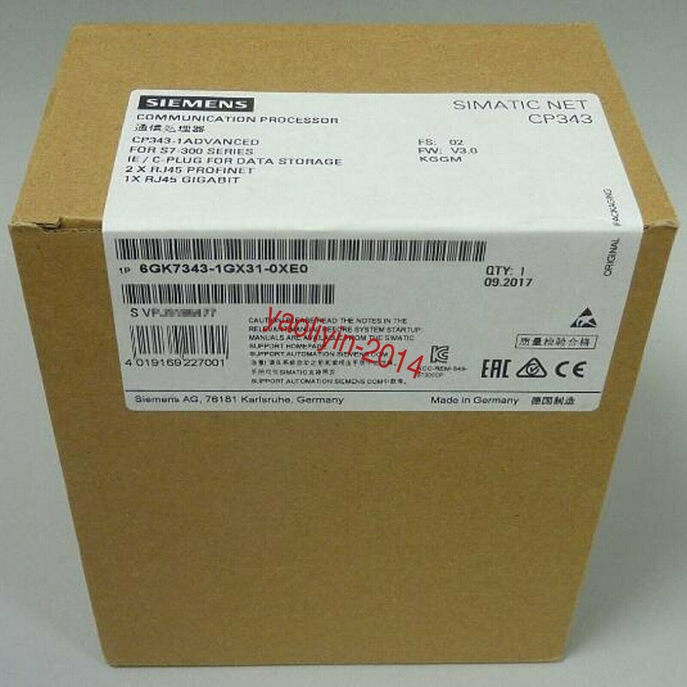 6GK7 343-1GX31-0XE0 SIEMENS S7-300 Communications Processor 6GK7343-1GX31-0XE0