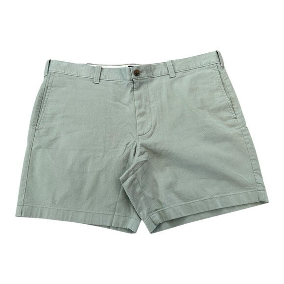 J. CREW Men’s 7” Flex Chino Shorts Quarry Green Size 40 NEW