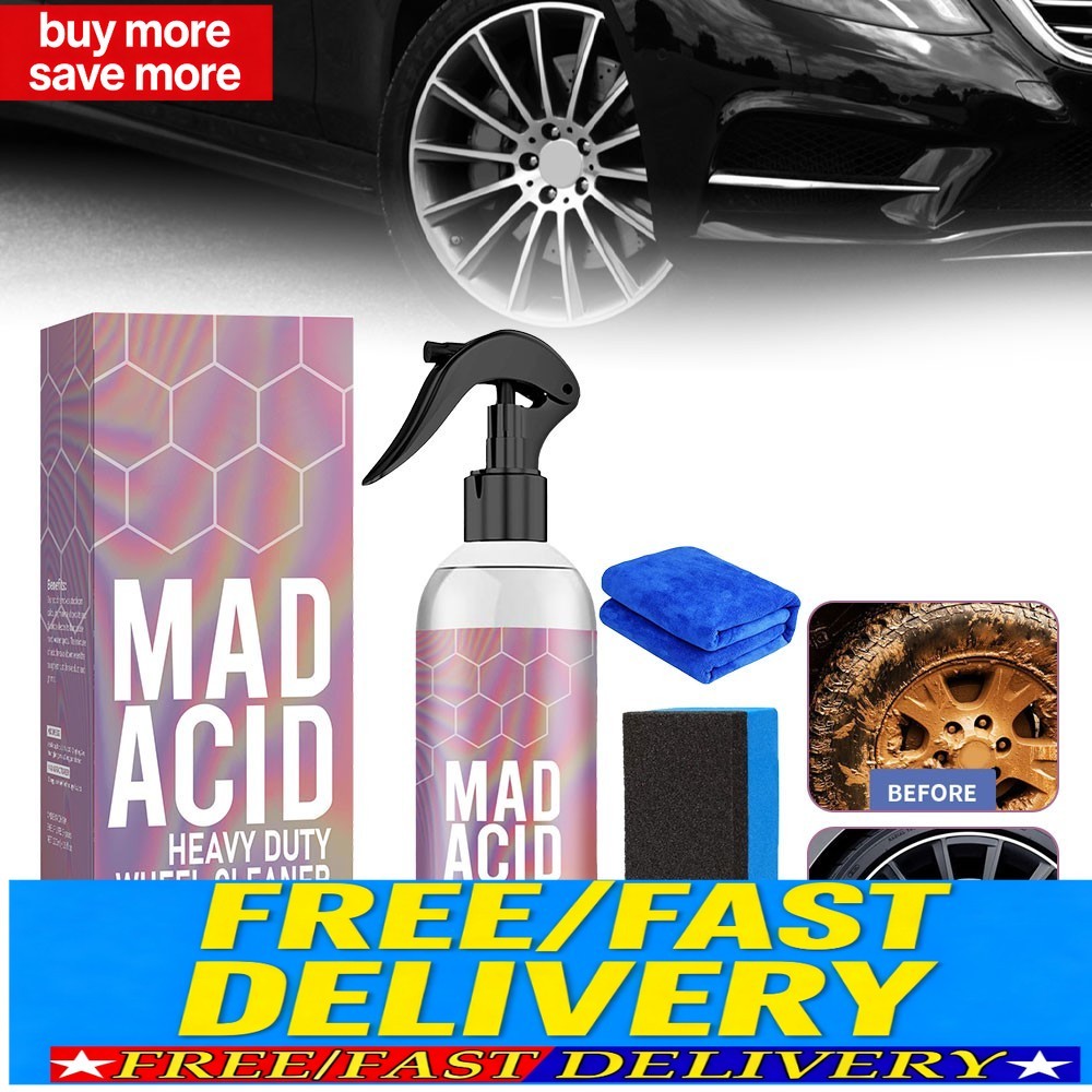 Mad Acid- Heavy-Duty Wheel Cleaner, Water Spot Remover for Car,Glass Cleaner