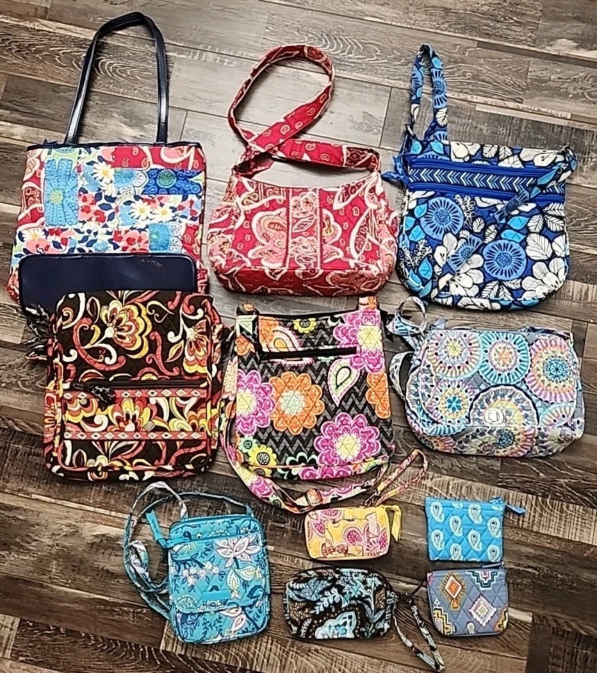 Vera Bradley Mix Bags Purses & Wallets Bulk Lot - Sunny Medallion & More EUC