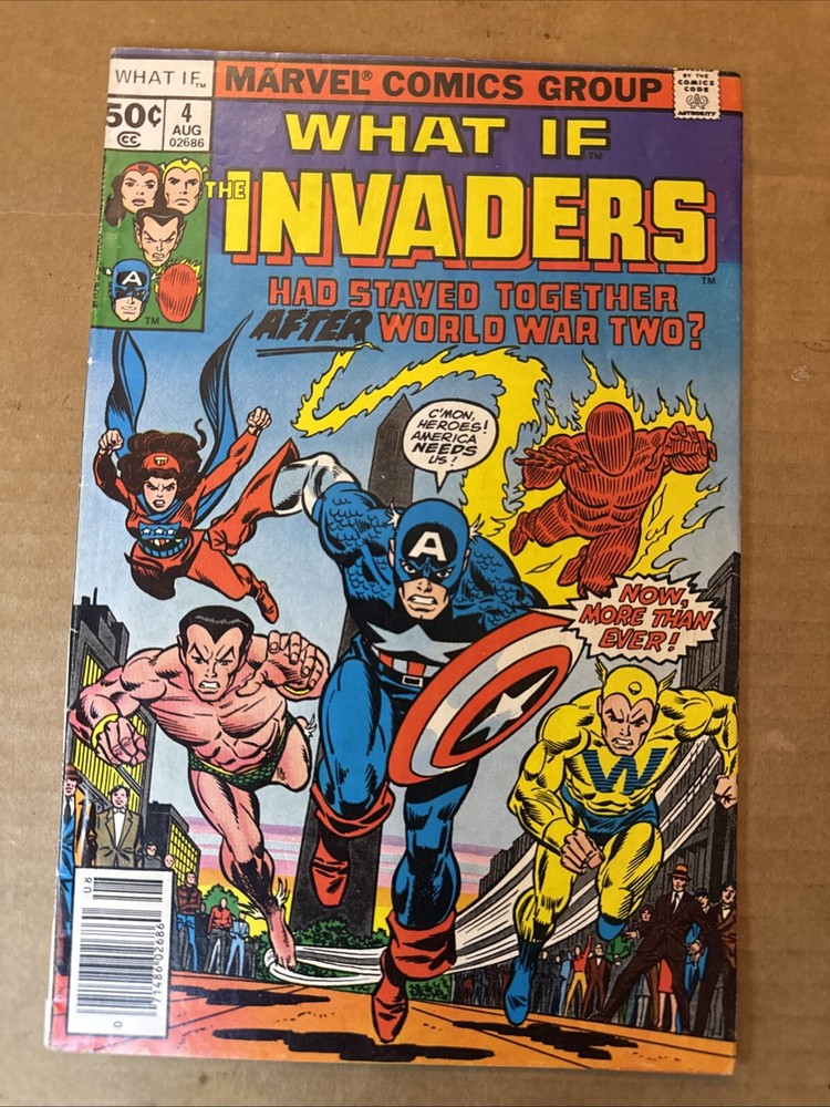 Marvel Comics What If #4 1977 VG+ The Invaders Issue
