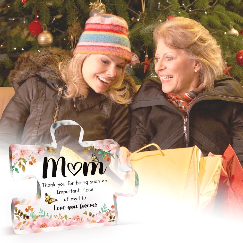 Gifts for Mom - Delicate Mom Birthday Gifts from Daughter Son - Engraved Acry...