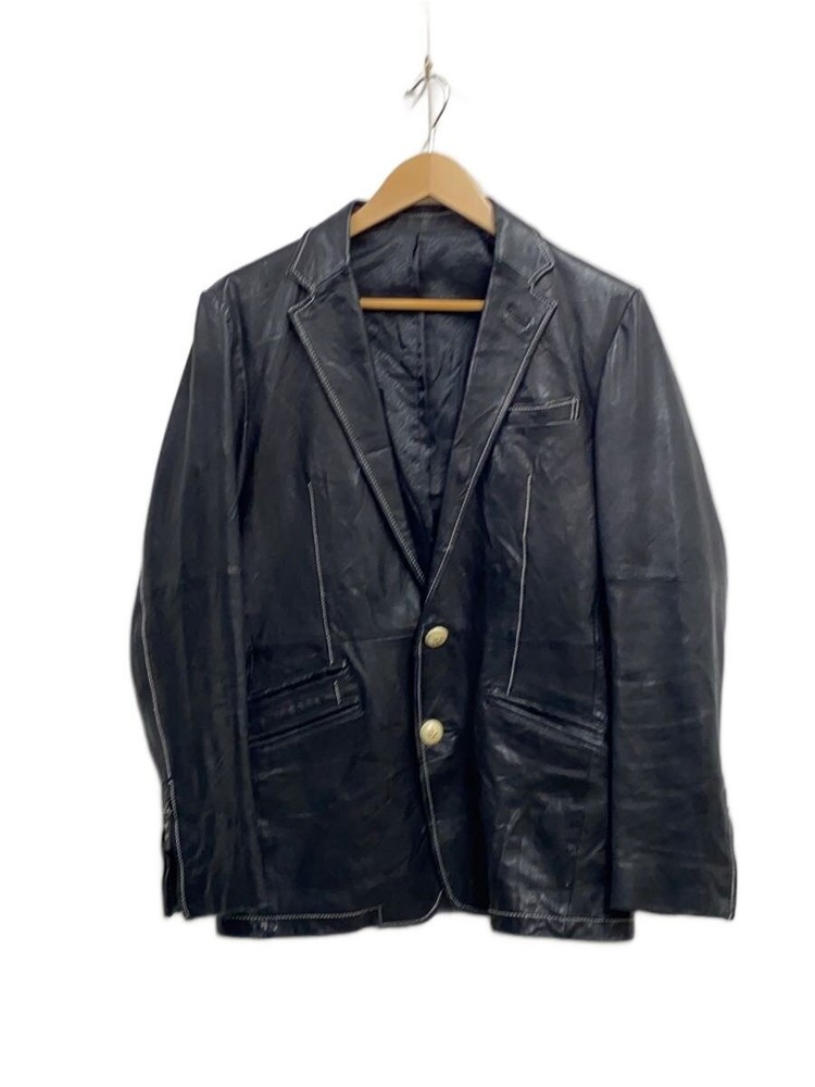 Comme Ca Du Mode Men Leather Jacket Blouson/M/Leather/Blk/00S/Stitch Design 6681