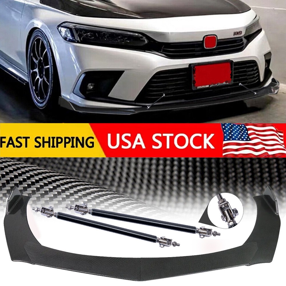 Front Lip Bumper Body Kits Splitter+Spoiler Carbon Fiber For Honda Passport
