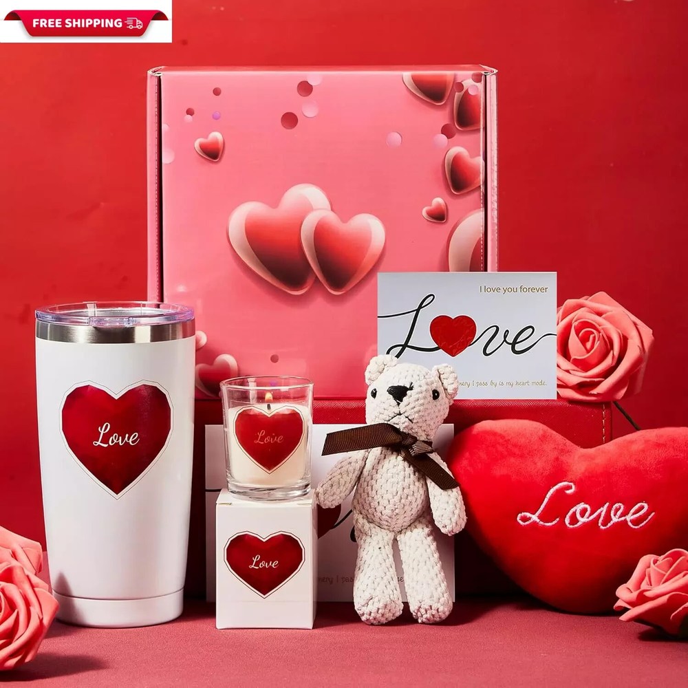 Valentines Day Gift Basket for Her,Valentine Gift Set for Women Gifts Box for Gi-image