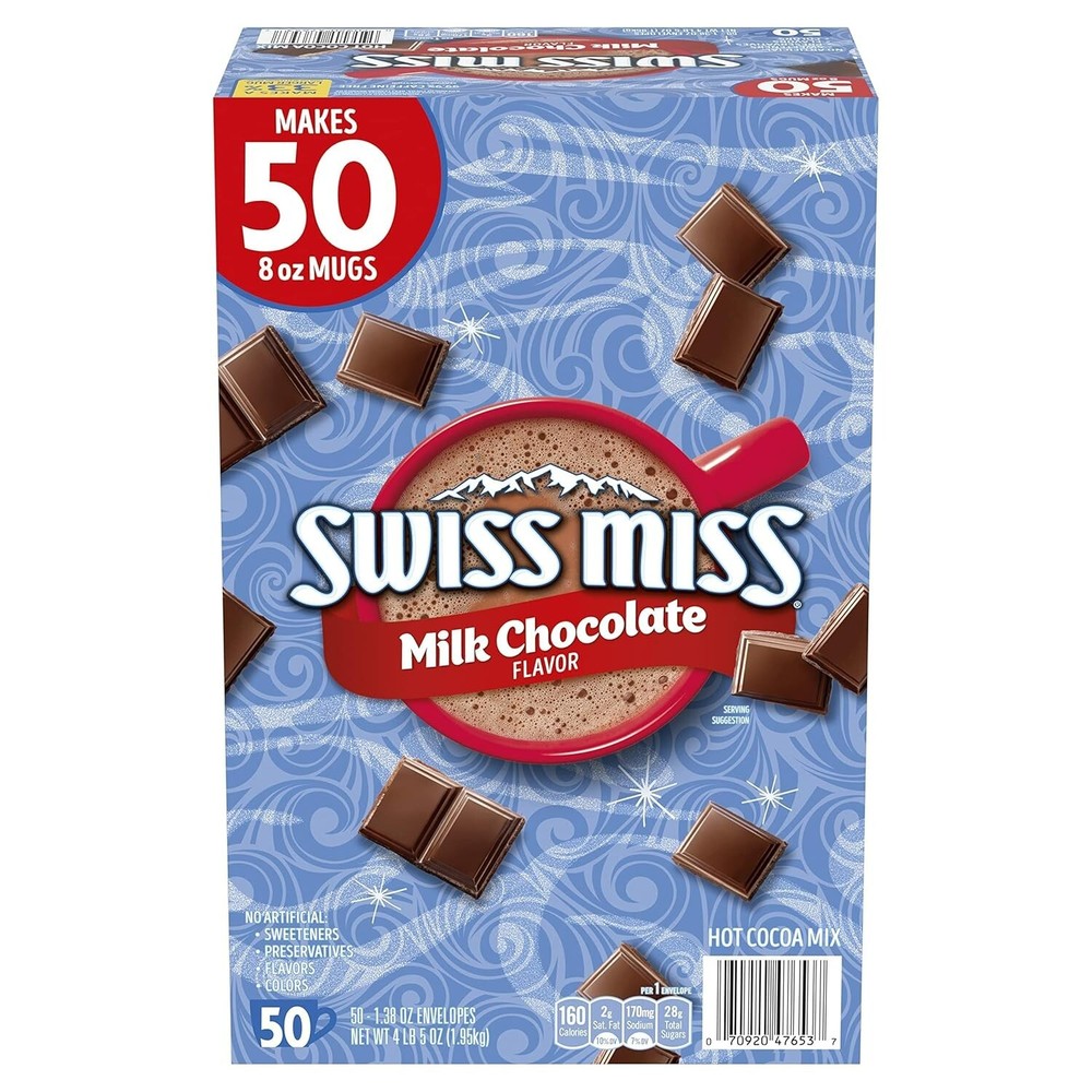 Swiss Miss Milk Chocolate Hot Cocoa Mix - 4 lb 5 oz (50 Servings)