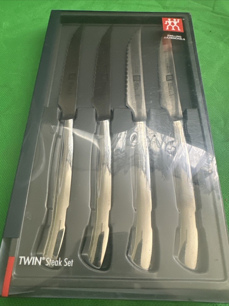 Zwilling JA Henckels Twin Gourmet Steak Knives Set of 4 High Carbon Stainless