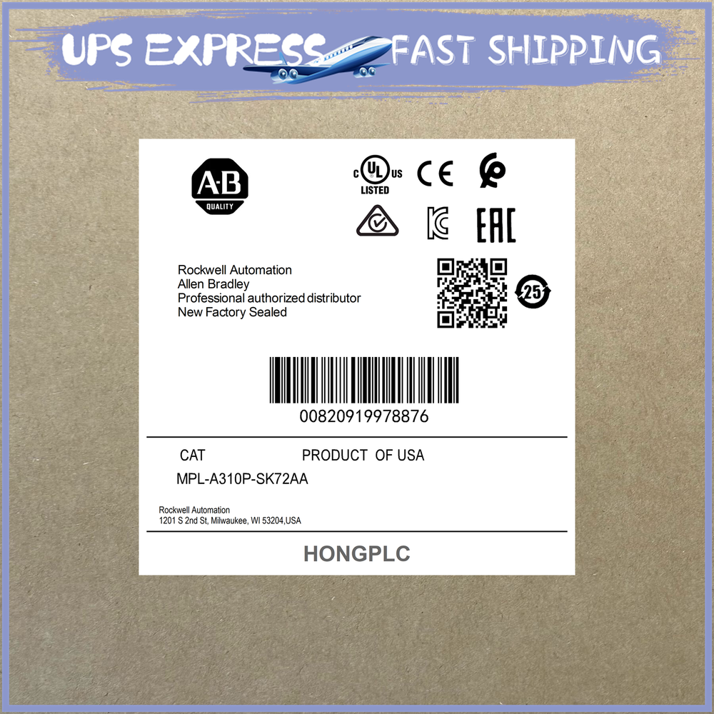 MPL-A310P-SK72AA AB Servo Motor Expedited Shipping MPLA310PSK72AA SH