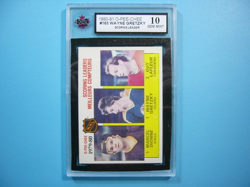 1980-81 O-Pee-Chee Wayne Gretzky #163 KSA 10 GEM MINT NHL Hockey Card  