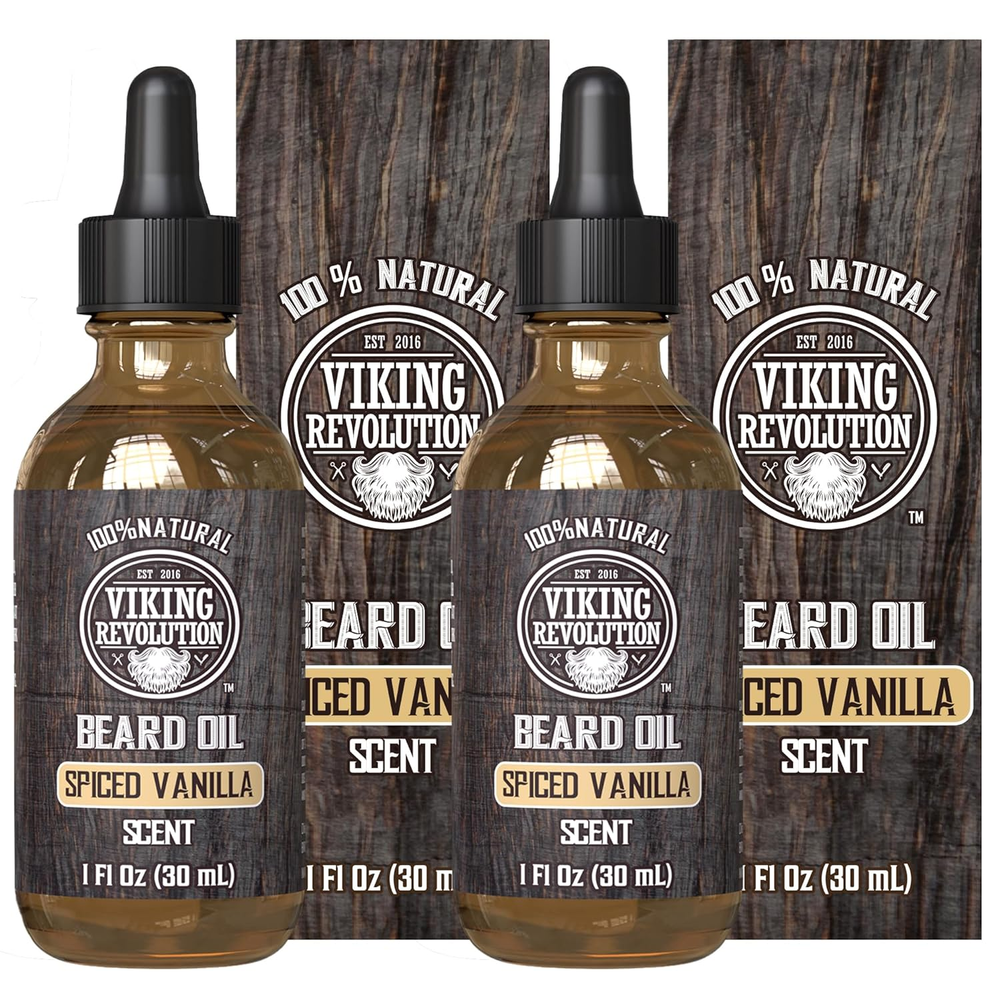 Natural Spiced Vanilla Beard Oil for Men with Argan Oil