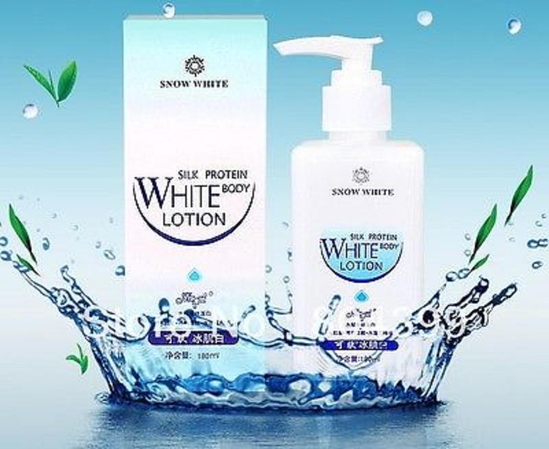 Snow White Whitening Body Lotion with Silk Protein 180ml
