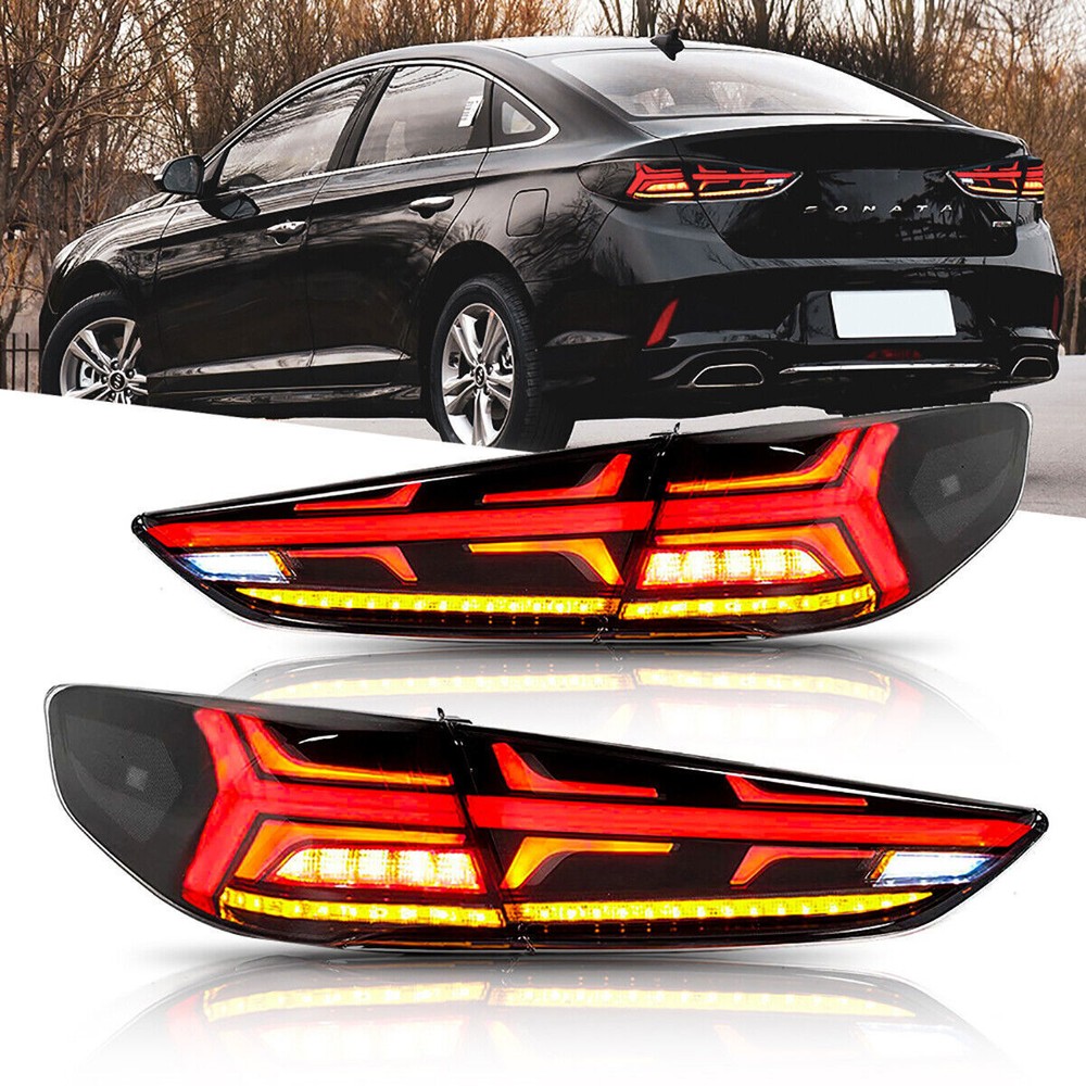 Full LED Sequential Tail Lights for Hyundai Sonata 2018-2019 Rear Pair-image