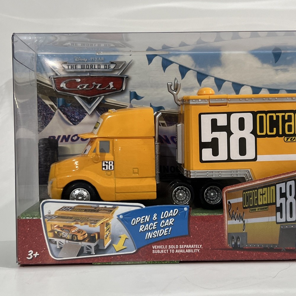 Disney Pixar Cars HAULER “OCTANE GAIN” #58 The World Of Cars Race O Rama  NIB