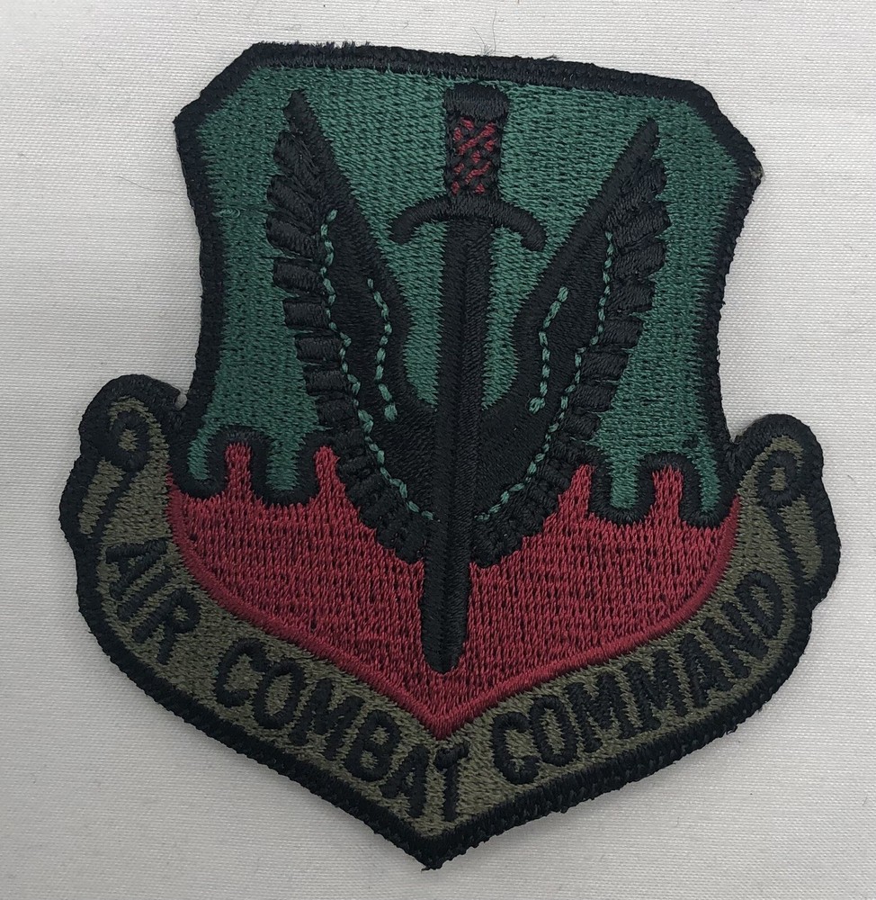 USAF Air Force: Air Combat Command Subdued BDU Patch Vintage Original Military