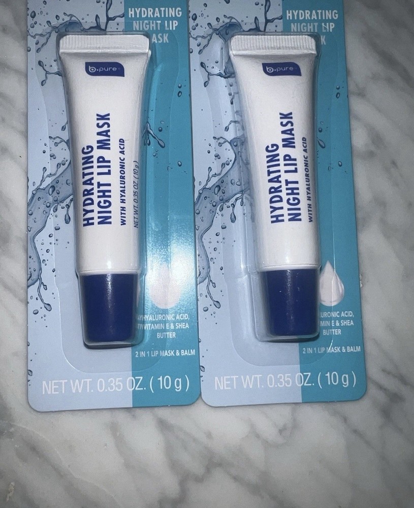 B Pure Hydrating Overnight Lip Mask – 2 Pack for Soft, Nourished Lips 💙💙