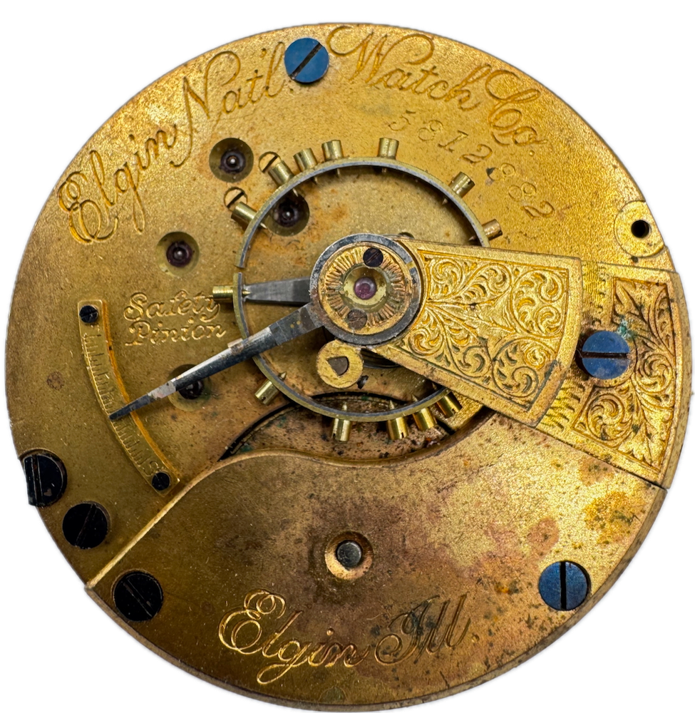 Antique 18s 1895 Elgin 11 Jewel Mechanical Pocket Watch Movement 74 USA