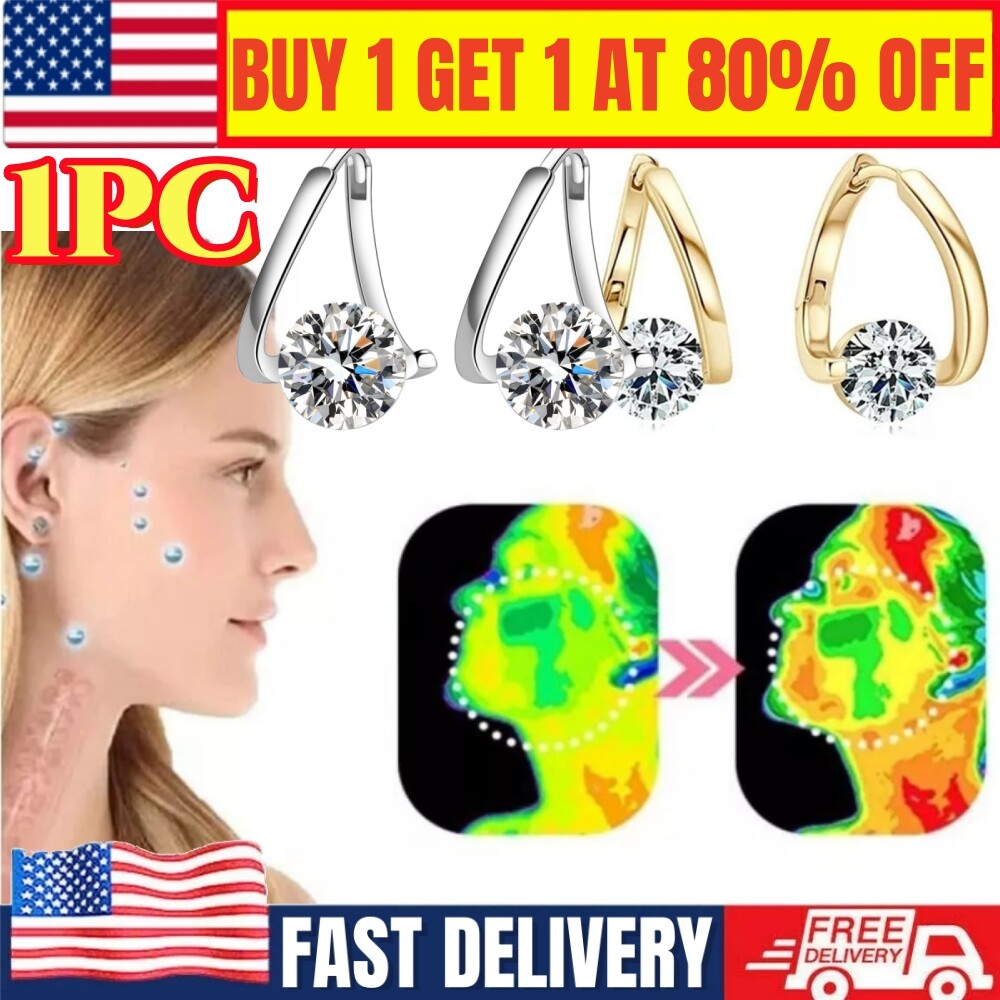 Germanium Lymphvity Magnetic Earrings for Detox and Weight Loss  