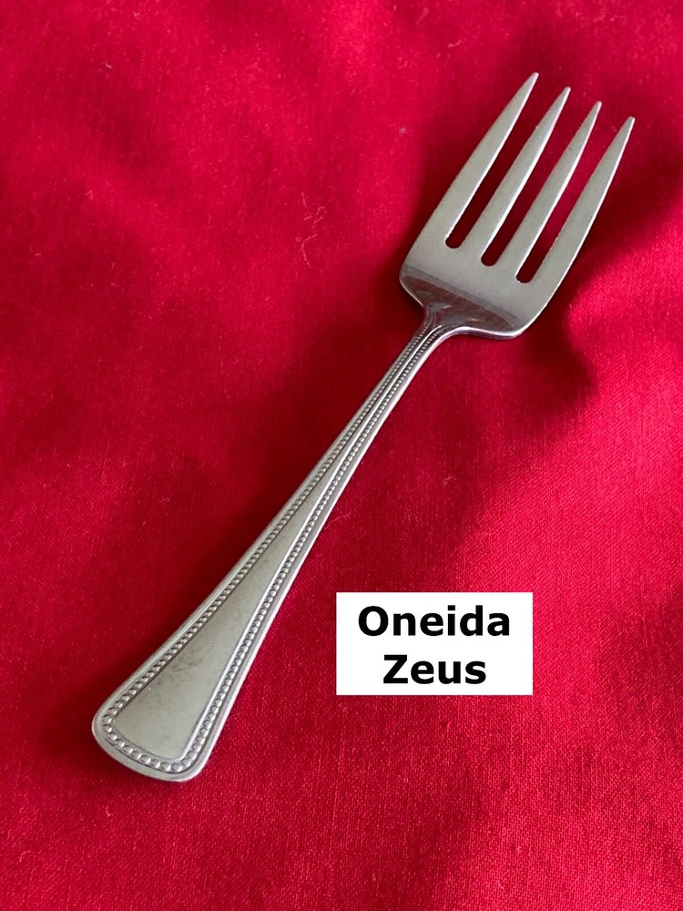Oneidacraft ZEUS 6-inch Stainless Steel Salad Fork - Elegant Flatware
