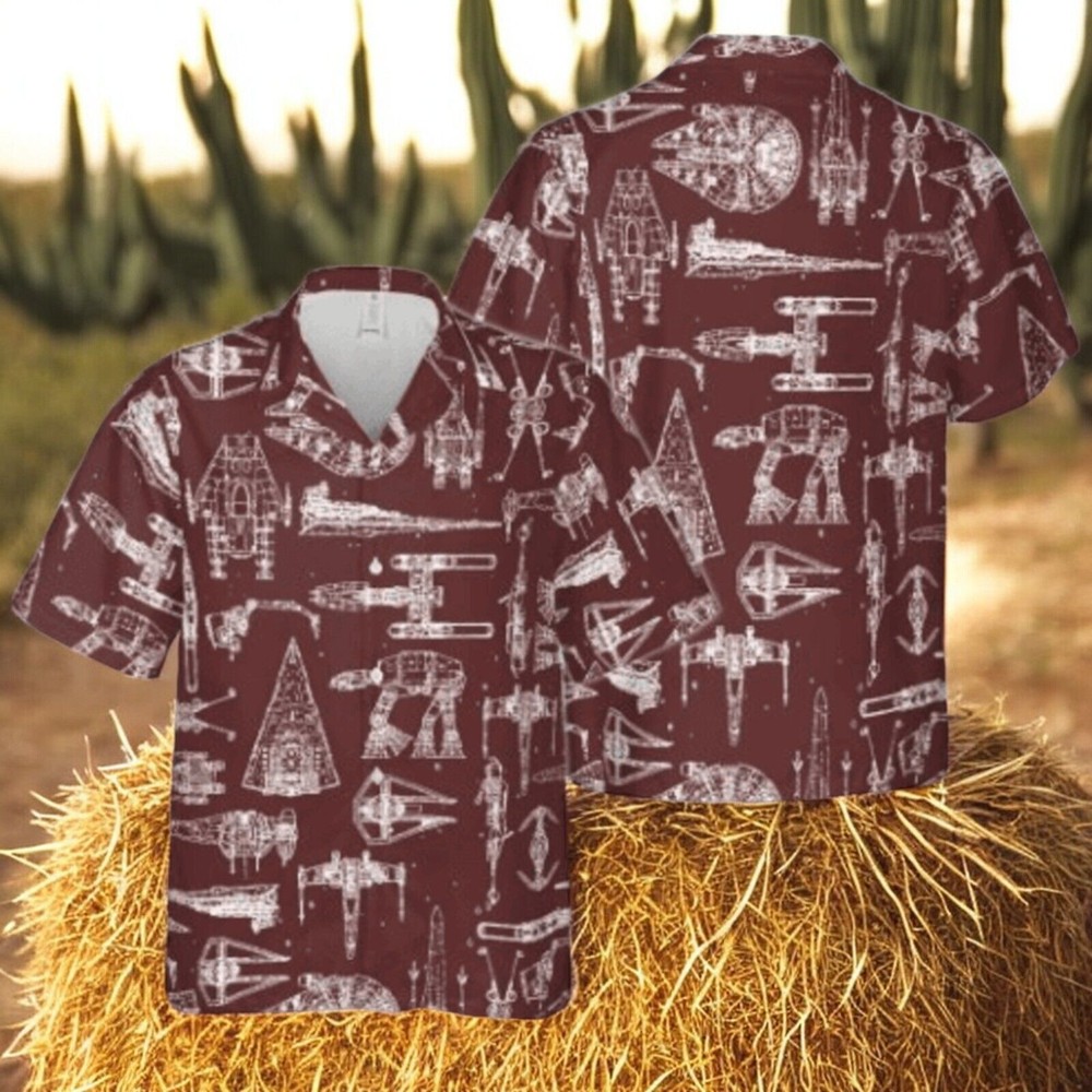 Star Wars Space Ships Gift Ideas 3D Hawaiian Shirt