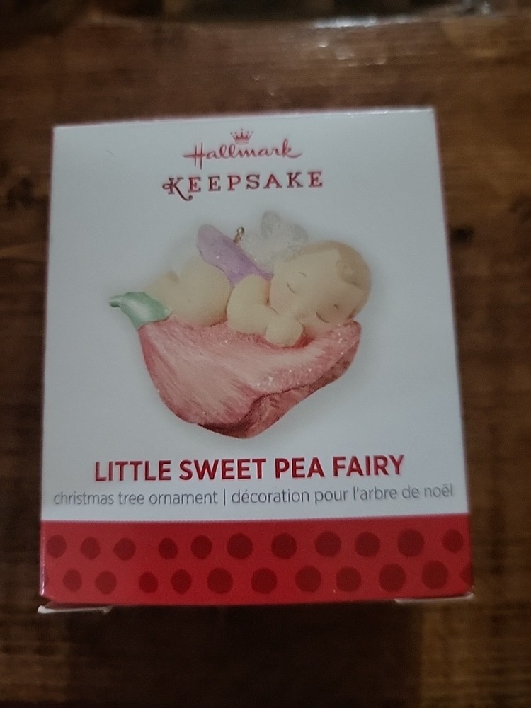 2013 Hallmark Little Sweet Pea Fairy Keepsake Miniature Ornament IOB QXM8515