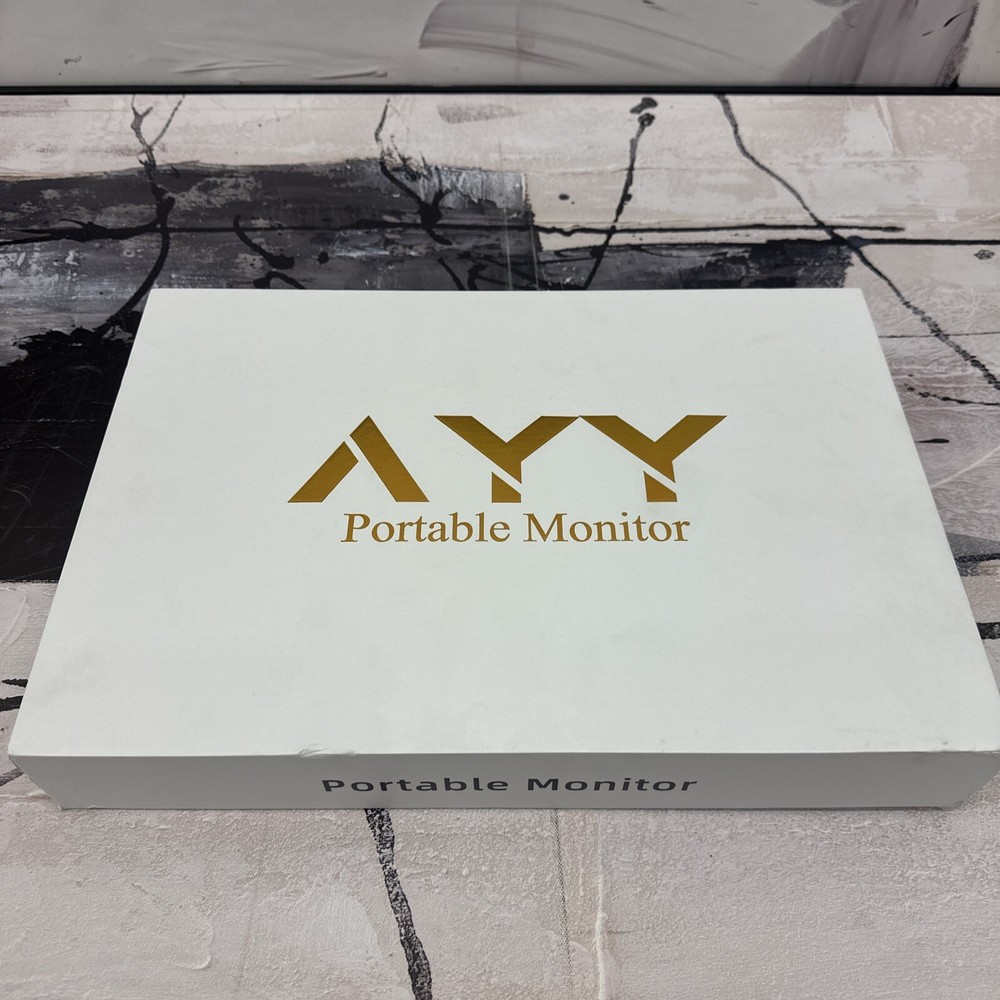 AYY Portable Monitor 15.8 Inch FHD 1080P Portable External Second Monitor