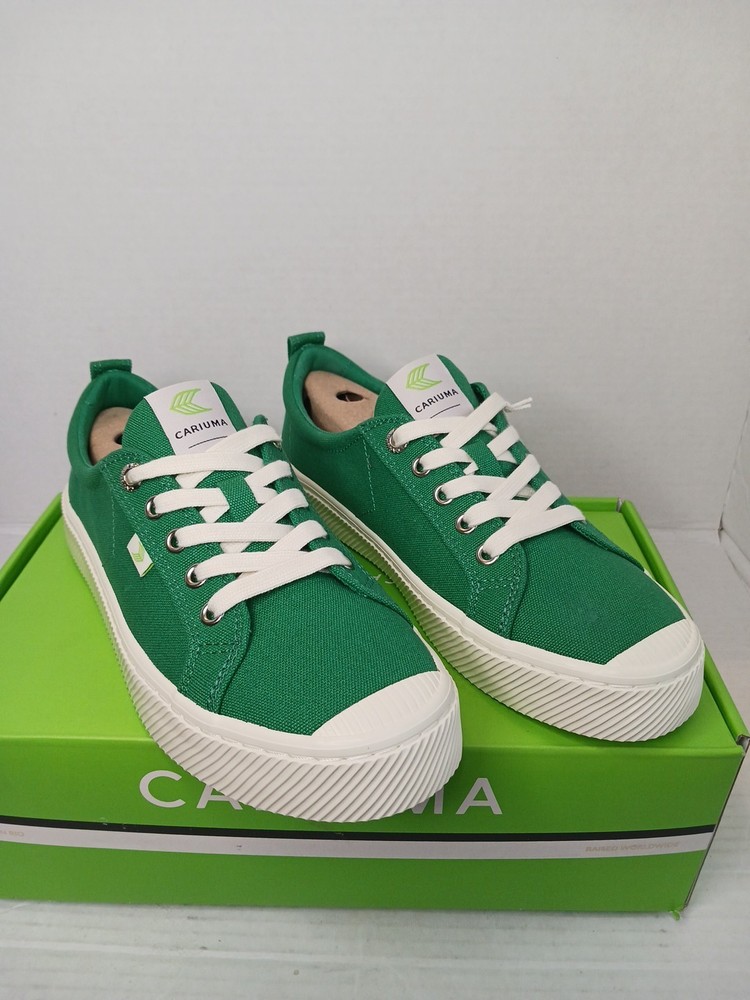 Women's Cariuma Earthday Green OCA Low Canvas Casual Sneaker Womens Sz 9 NIB