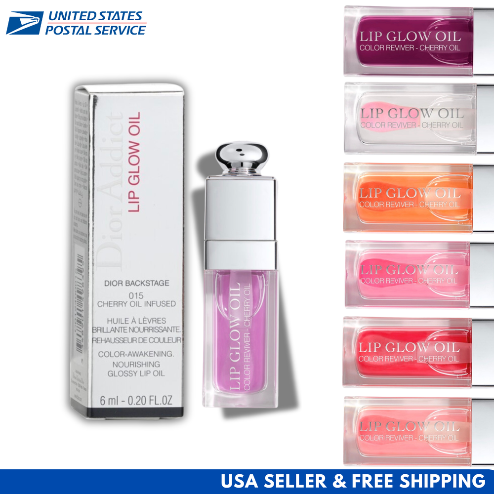 Dior Lip Glow Oil Reviver in Cherry 0.20oz USA Stock