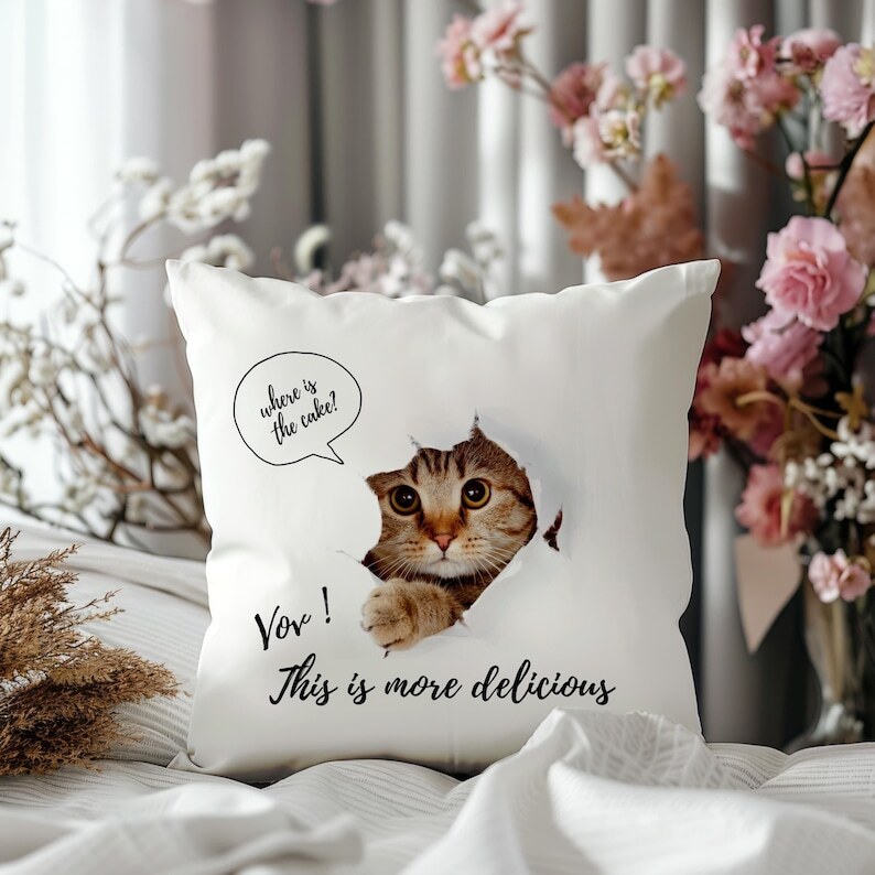 Sweety Cat Pillow Gift-This Cat Pillow Perfect for Valentine's Day,Home Decor
