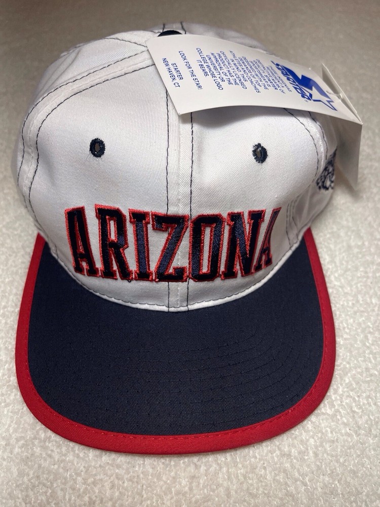 Vintage 90s Arizona Wildcats Starter Arch Twill Snapback Hat New With Tags