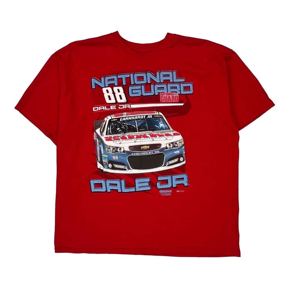 National Guard Nascar Nascar T-Shirt - 2XL Red Cotton
