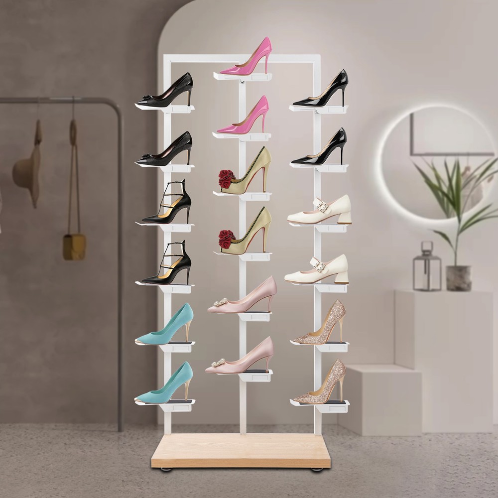 Floorstanding Shoe Rack 18 Compartments Shoe Shelf Shoe Storage Organizer
