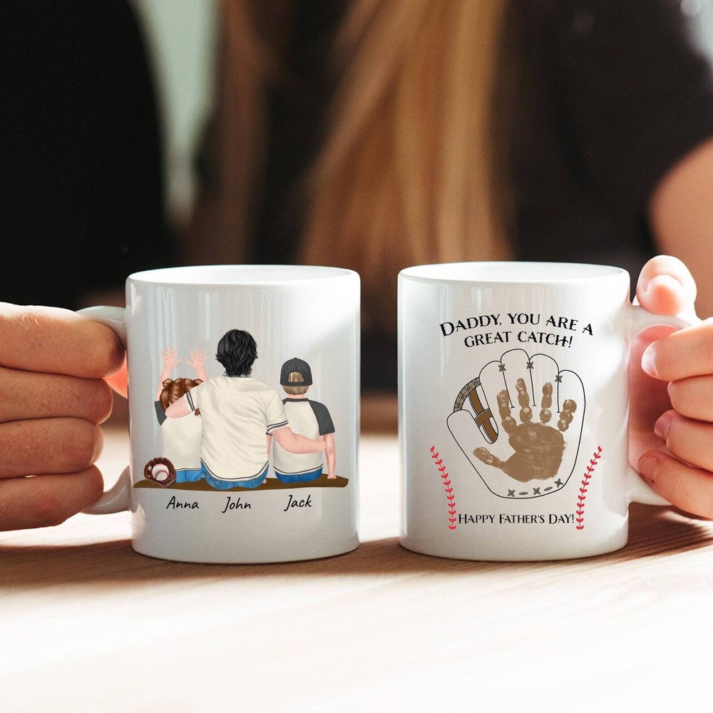 Personalized Daddy You Are A Great Catch Coffee Mug Gift For Dad Gift Mug