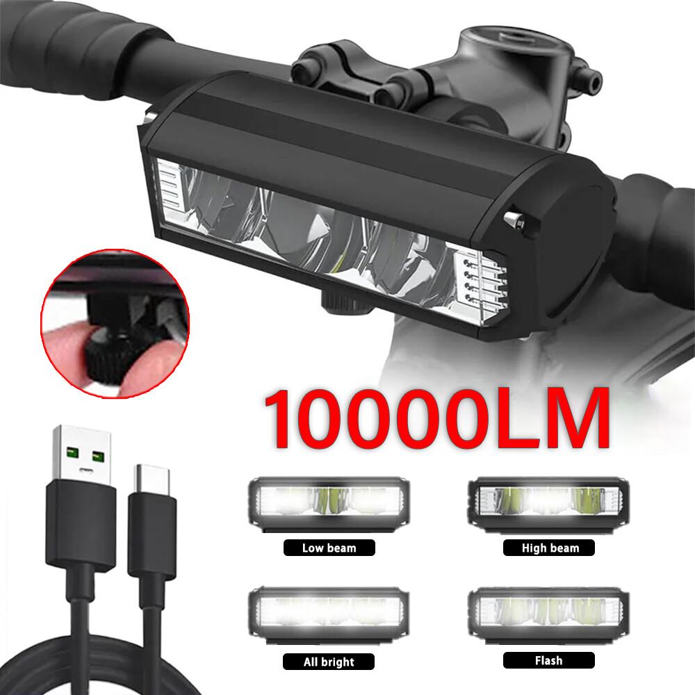 Waterproof Super Bright LED Bike Light USB Rechargeable Bicycle Front Headlight