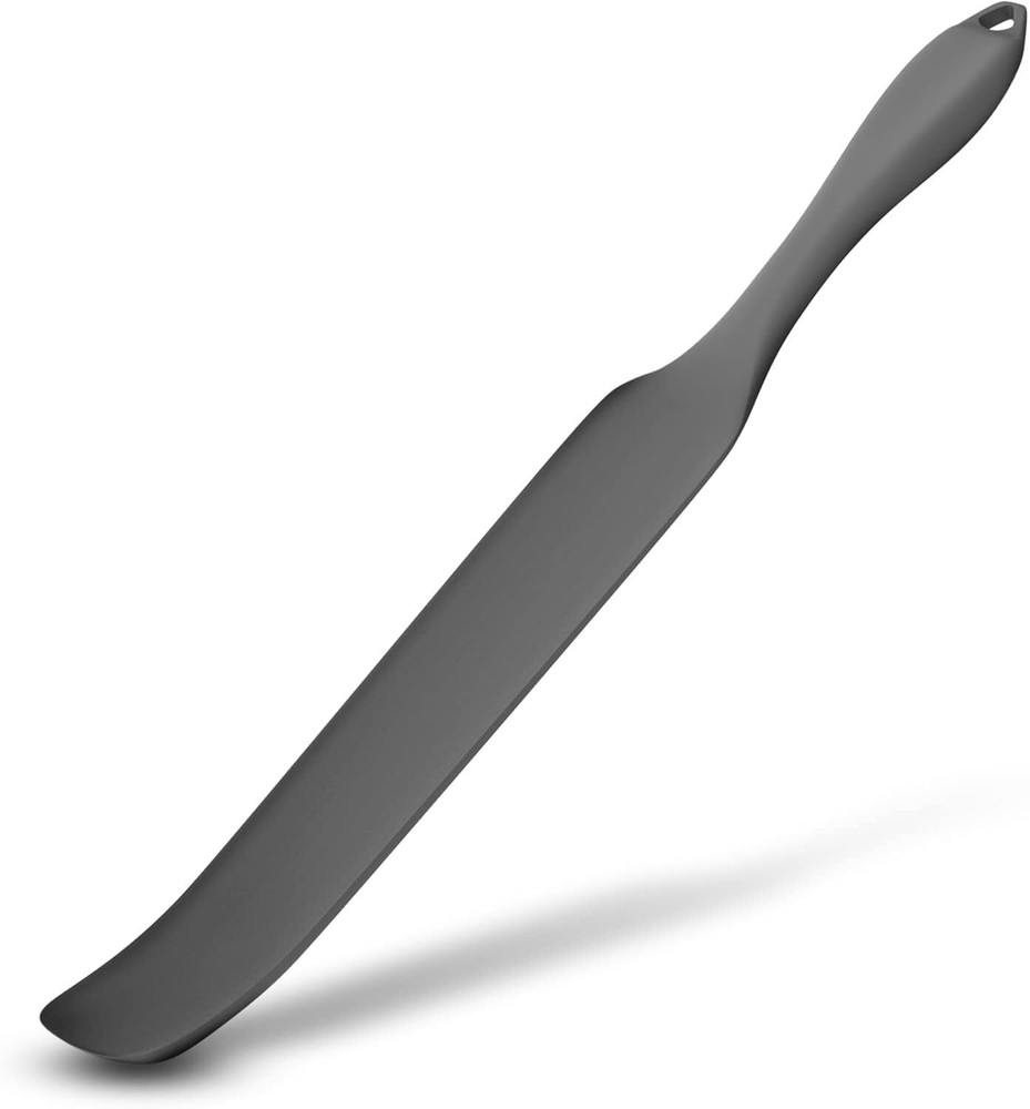 Silicone Blender Spatula, Slim Blade Scraper Accessory 13x1.5inch, Gray