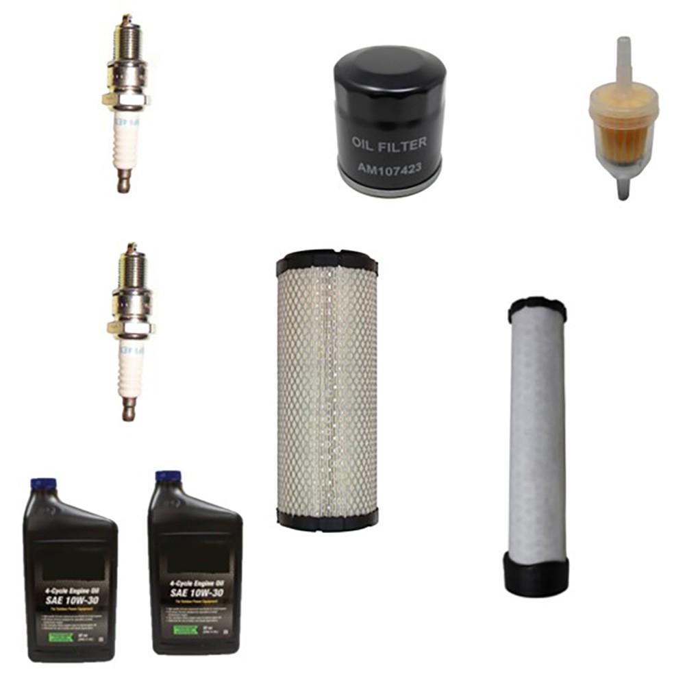 Filter Tune-Up Kit w/ Oil & Spark Plug Fits Kawasaki Replaces 11013-7019