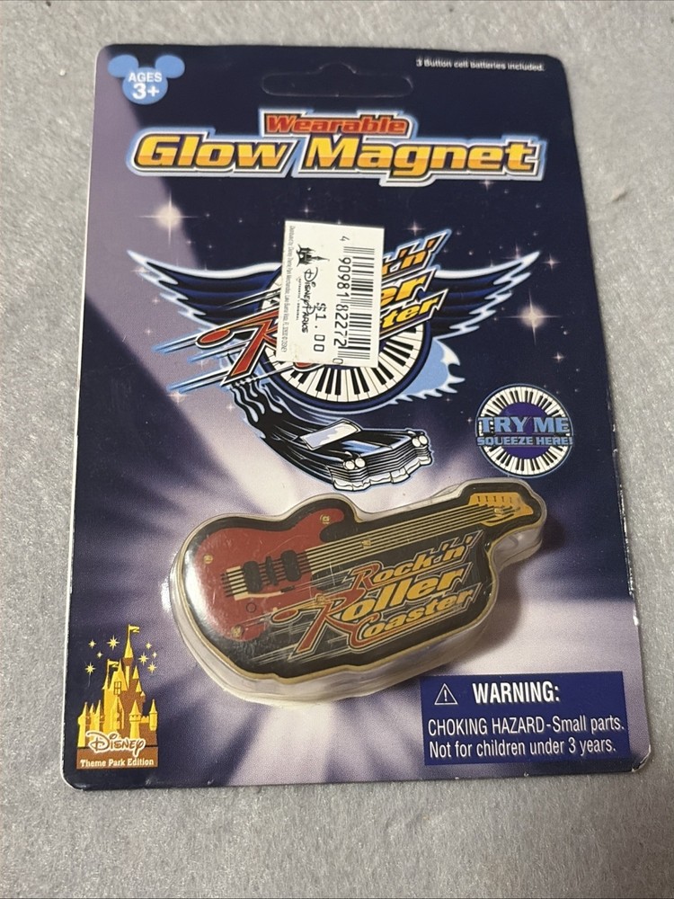 Disney Wearable Rock’ N Roller Coaster Glow Magnet