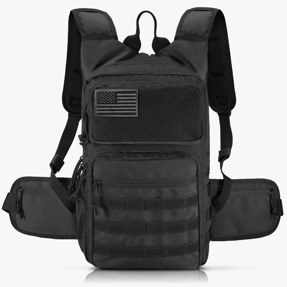 Tactical Hydration Pack Backpack, Military Molle Water Backpack for Hiking Ru...