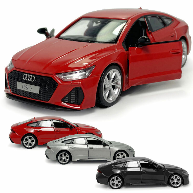 1/35 Audi RS 7 Sportback Diecast Model Car with Light and Sound Features