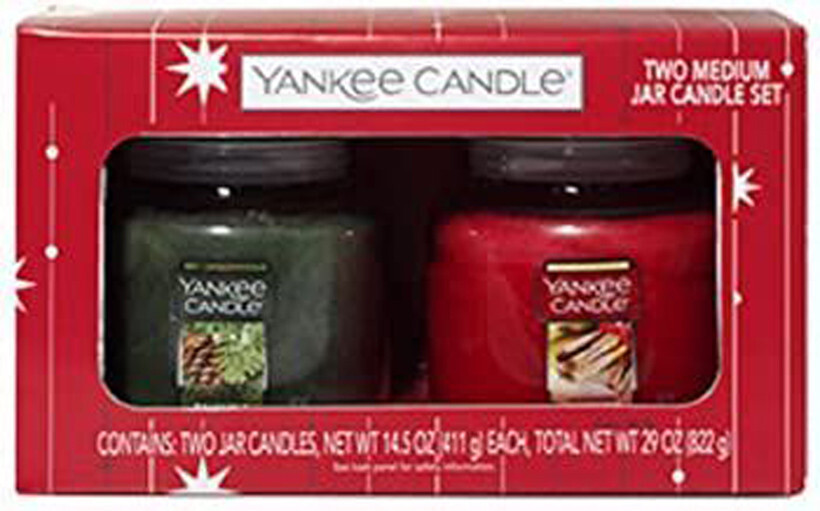 Yankee Candle Holiday Candle 2 Pack Balsam & Cedar, Sparkling Cinnamon 14.5 oz