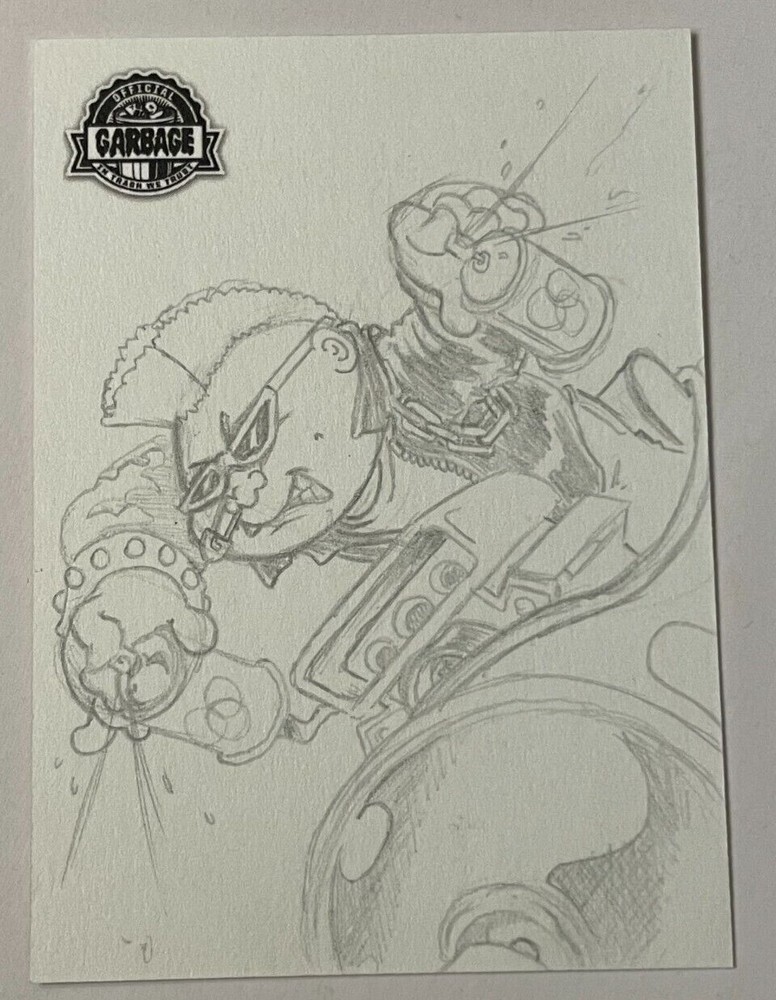 2022 Topps GPK Krashers 3 K GRiMM SKETCH New Wave Dave Garbage Pail Kids Card