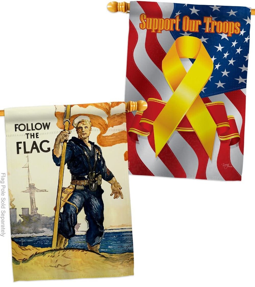 USBrotherhood The Flag House Pack Armed Forces Navy USN Seabee United State A...