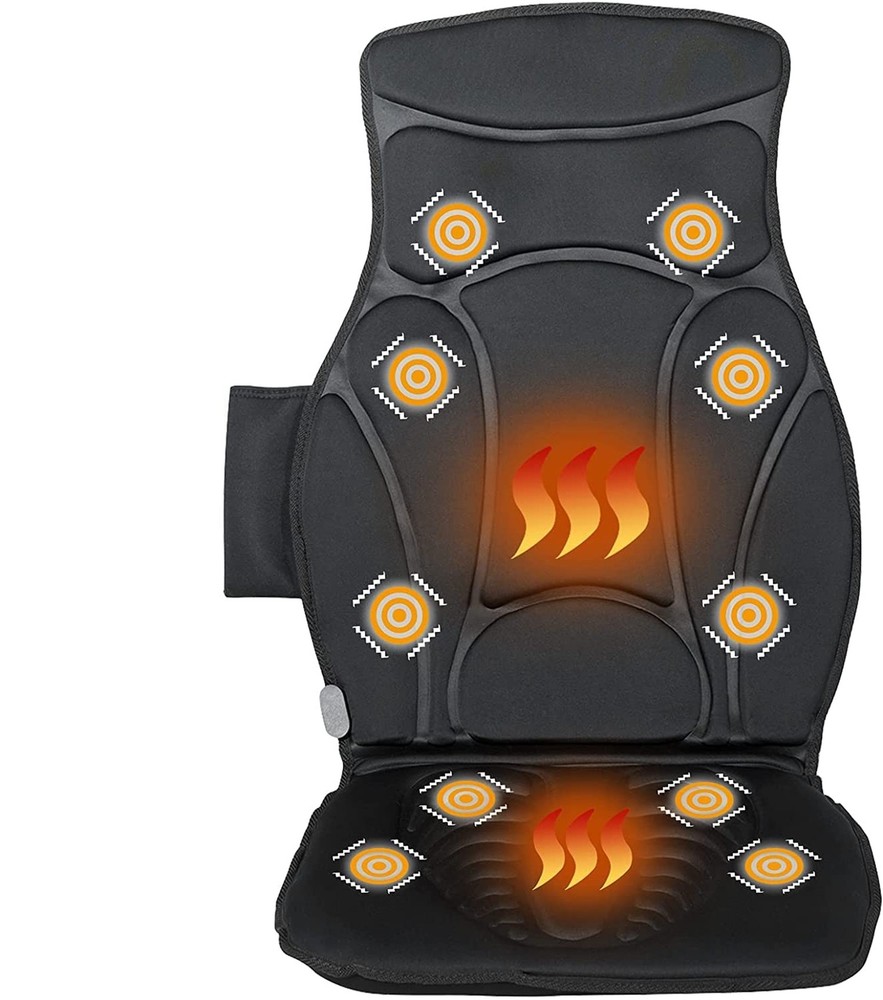 ERGOMASTER Vibration Massage Seat Cushion with Heat and 10 Vibrating Motors