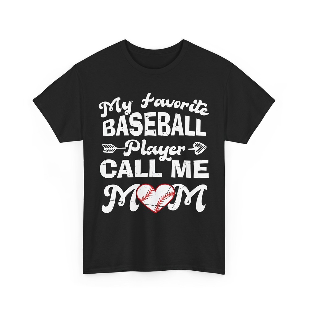 My Favorite Baseball Player Calls Me Mom Baseball Mama Women T-Shirt