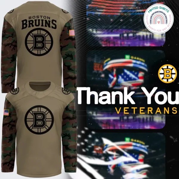 Boston Bruin Military Appreciation Night Hockey Jersey