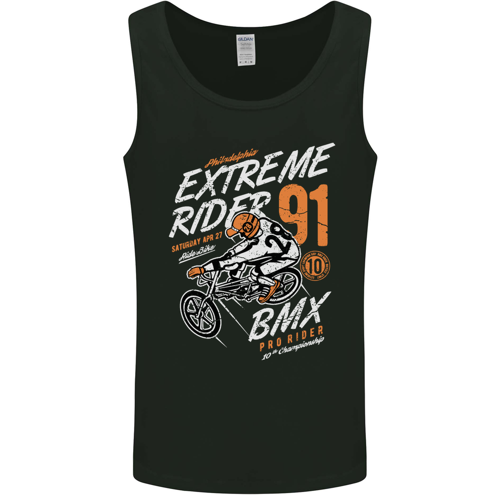 Extreme Sports BMX Rider Cycling Mens Vest Tank Top